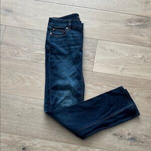 White House Black Market Men's Dark Blue Slim Straight Jeans